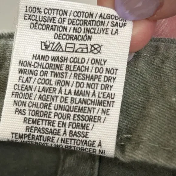 Victoria Secret PINK Baseball Cap Patch Logo Olive Green Cotton Adjustable Y2K - Picture 10 of 10